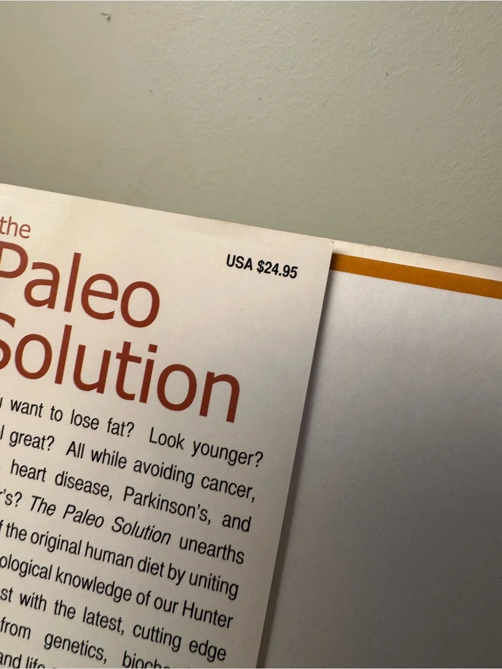 The Paleo Solution Diet Cookbook - White & Brown Cover